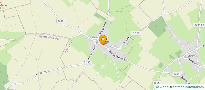 localisation de l'entreprise ECURIE DES 7 VALLEES  BEAUMETZ-LES-AIRE