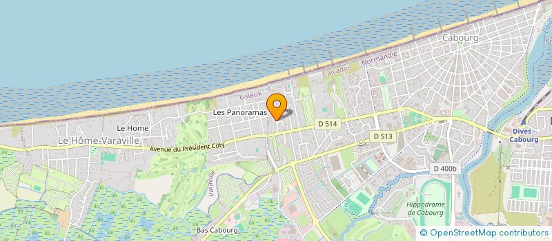 localisation de l'entreprise ECURIE DES AULNAIES  CABOURG