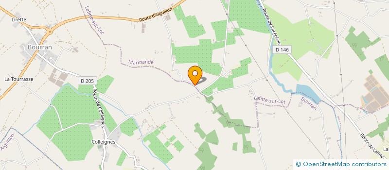 localisation de l'entreprise ECURIE DES BARTHES  LAFITTE-SUR-LOT