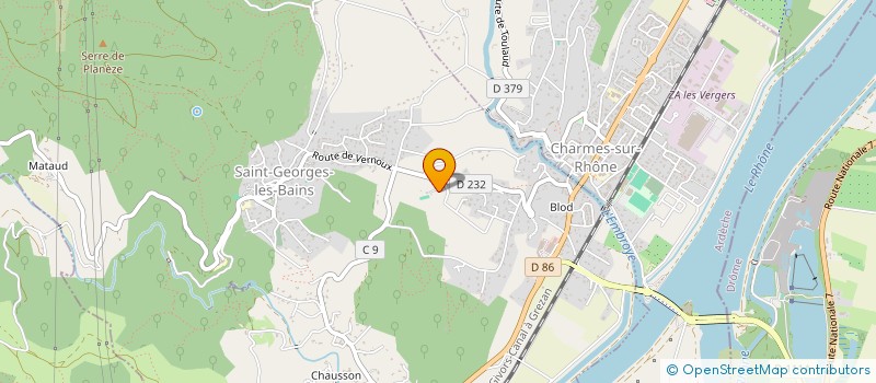 localisation de l'entreprise ECURIE DES CHEVAUCHEES DE MERLIN  SAINT-GEORGES-LES-BAINS