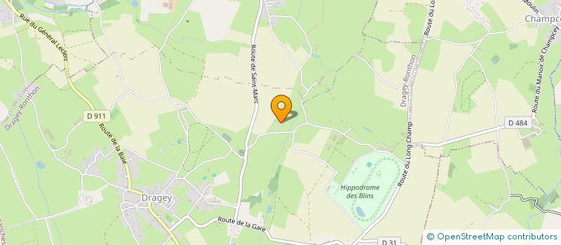 localisation de l'entreprise ECURIE DES DUNES  DRAGEY-RONTHON