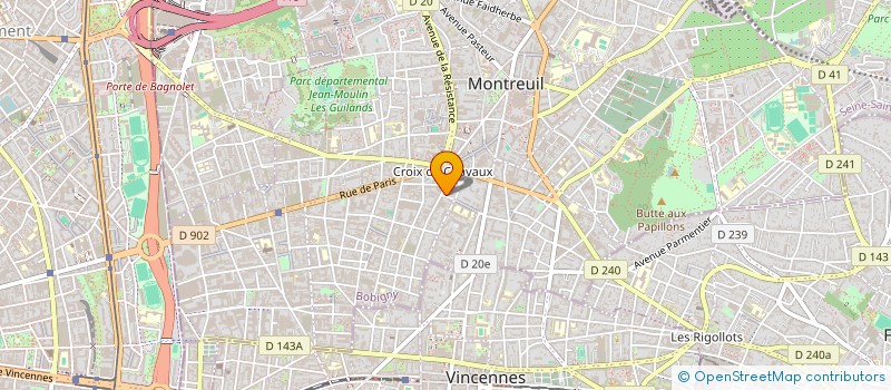 localisation de l'entreprise ECURIE DES ROUZIERES à MONTREUIL