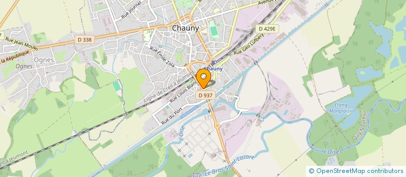 localisation de l'entreprise ECURIE DES VALLEES AXONAISES à CHAUNY