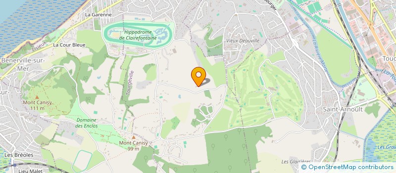 localisation de l'entreprise ECURIE DREAM HORSE  TOURGEVILLE