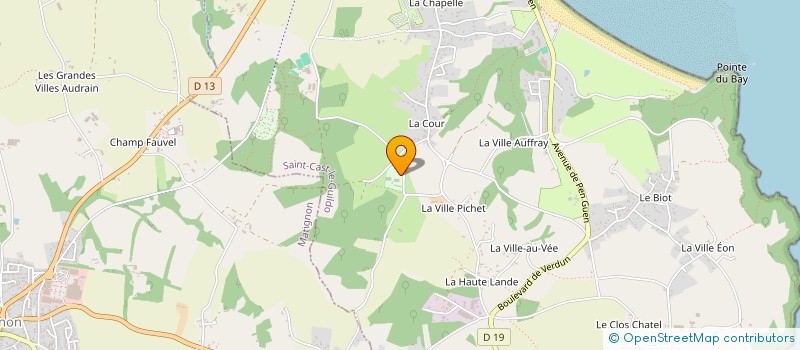 localisation de l'entreprise ECURIE DU CAST - SPORT HORSES  SAINT-CAST-LE-GUILDO