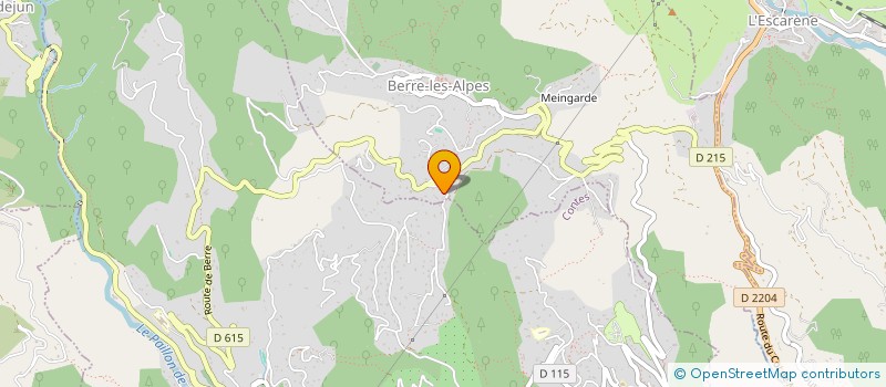 localisation de l'entreprise ECURIE DU CASTELLAR  CONTES