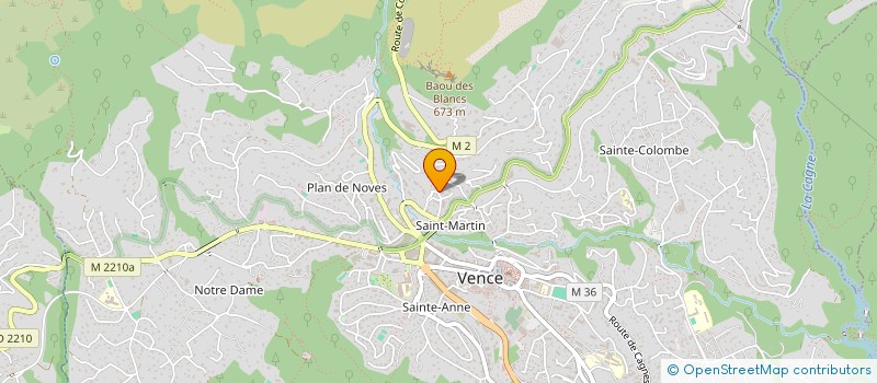 localisation de l'entreprise ECURIE DU CEDRE à VENCE