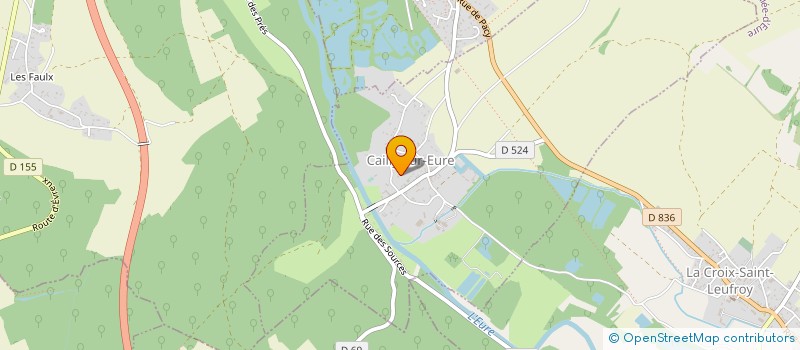 localisation de l'entreprise ECURIE DU CERISIER BLEU  CAILLY-SUR-EURE