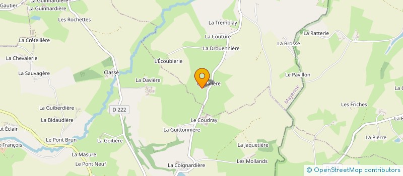 localisation de l'entreprise ECURIE DU CLAIR DE LUNE SOCIETE CIVILE D EXPLOITATION AGRICOLE  SAINT-MARS-DU-DESERT