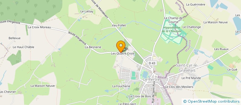 localisation de l'entreprise ECURIE DU FEU  BRETTE-LES-PINS