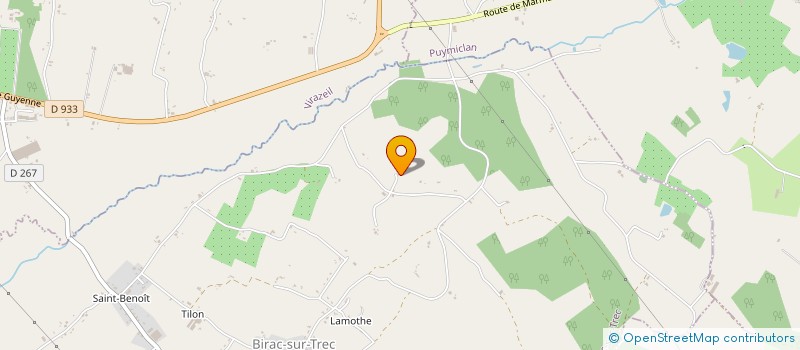 localisation de l'entreprise ECURIE DU GALINDON  BIRAC SUR TREC