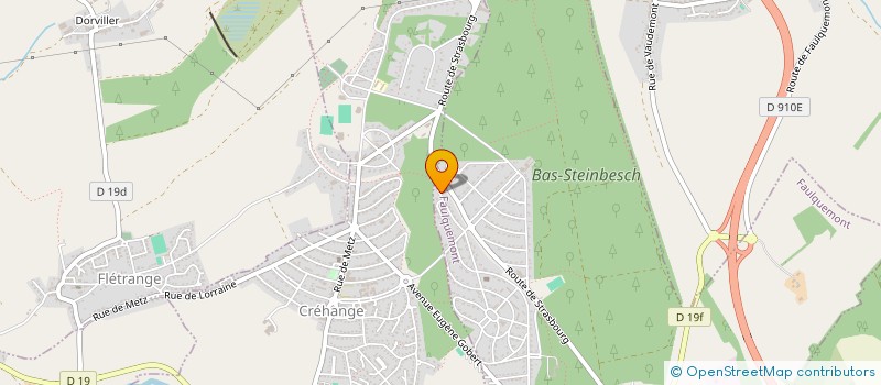 localisation de l'entreprise ECURIE DU GRAND PRE  FAULQUEMONT