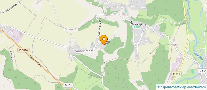 localisation de l'entreprise ECURIE DU GRIMPLET  VANDRIMARE