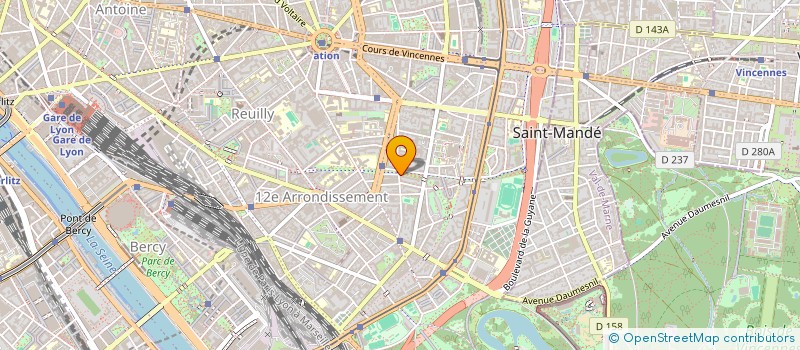 localisation de l'entreprise ECURIE DU LAURIER à PARIS
