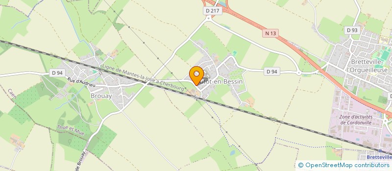 localisation de l'entreprise ECURIE DU MANOLET SCEA  THUE ET MUE