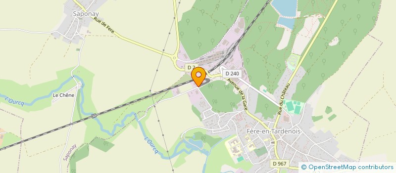 localisation de l'entreprise ECURIE DU TARDENOIS  FERE-EN-TARDENOIS