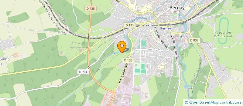 localisation de l'entreprise ECURIE DU VAL MONARD  BERNAY