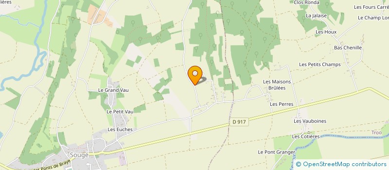 localisation de l'entreprise ECURIE DU VERNAY à SOUGE
