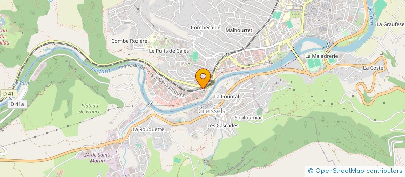 localisation de l'entreprise ECURIE DU VIADUC  MILLAU