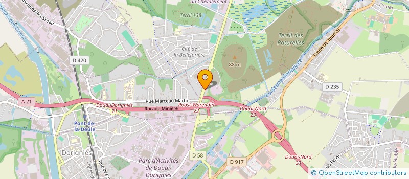 localisation de l'entreprise ECURIE DU ZOUTE  ROOST-WARENDIN