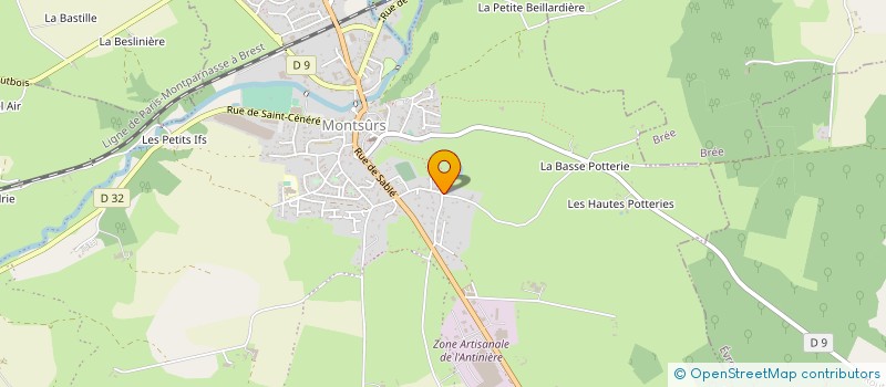 localisation de l'entreprise ECURIE EBO à MONTSURS