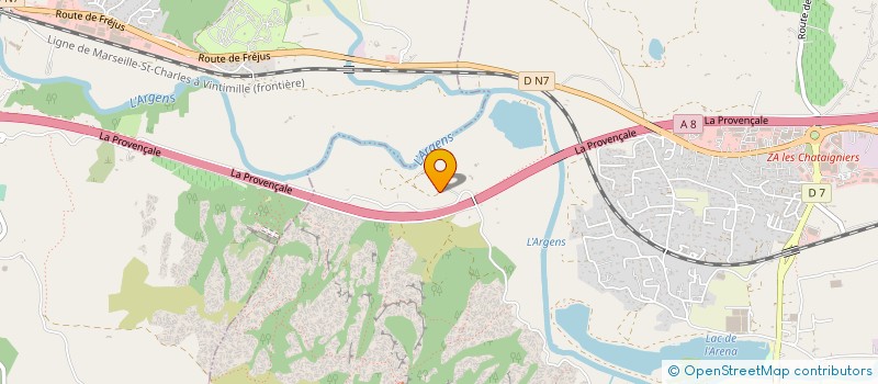 localisation de l'entreprise ECURIE EGAL  ROQUEBRUNE-SUR-ARGENS