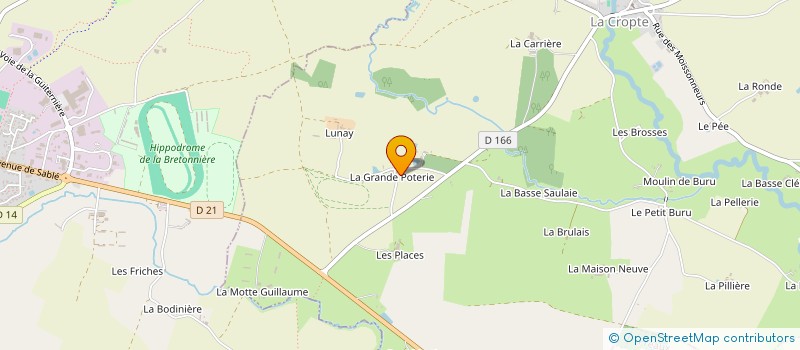 localisation de l'entreprise ECURIE ELEVAGE DU ROY à LA CROPTE