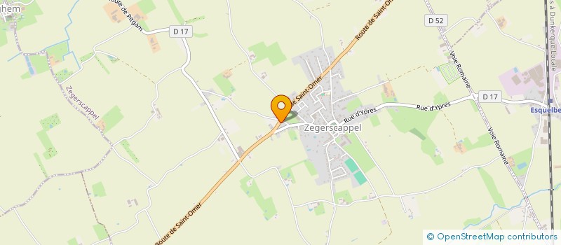 localisation de l'entreprise ECURIE EMMANUELLE CARPENTIER  BROXEELE