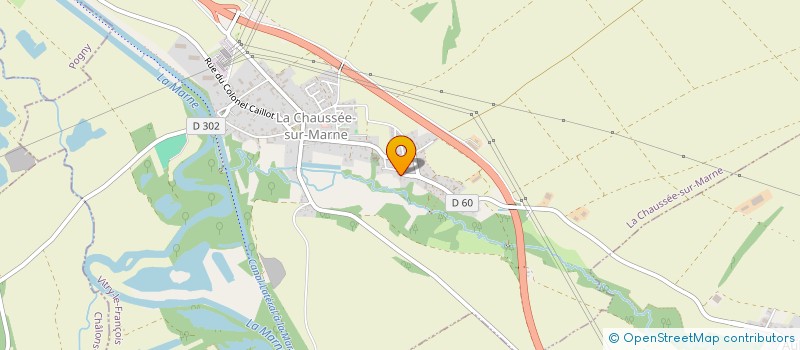 localisation de l'entreprise ECURIE EQUI-NATURE'RL  LA CHAUSSEE-SUR-MARNE