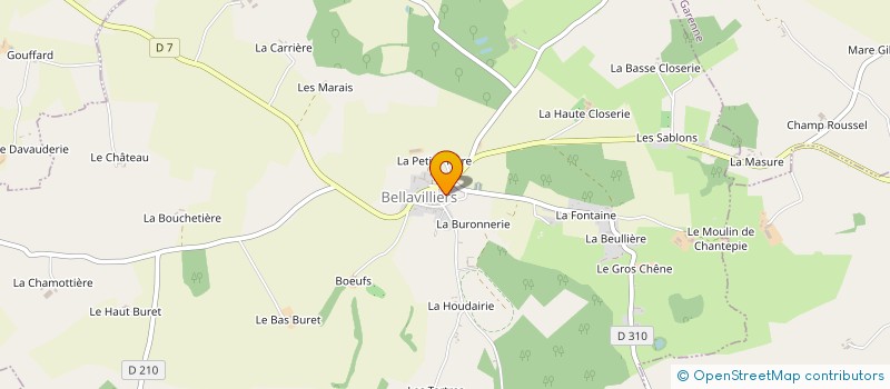 localisation de l'entreprise ECURIE FAC à BELLAVILLIERS