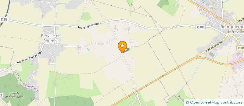 localisation de l'entreprise ECURIE FRANCK ANQUETIN  LES MONTS DU ROUMOIS