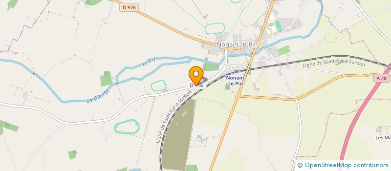 localisation de l'entreprise ECURIE FRANCK BLANDIN à NONANT-LE-PIN