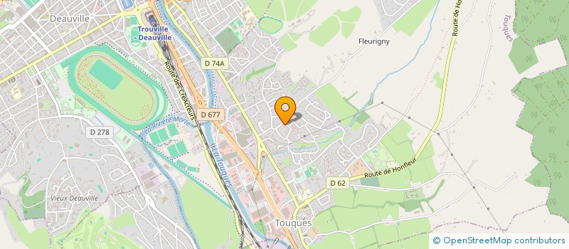 localisation de l'entreprise ECURIE FULL OF STARS  DEAUVILLE