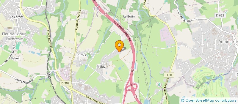 localisation de l'entreprise ECURIE GALHOPE VET  LENTILLY