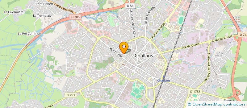 localisation de l'entreprise ECURIE GERARD RAUTUREAU à CHALLANS