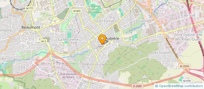 localisation de l'entreprise ECURIE GERGOVIE à AUBIERE