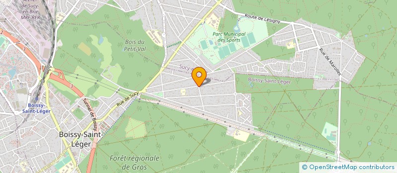 localisation de l'entreprise ECURIE GILLES CURENS à BOISSY-SAINT-LEGER