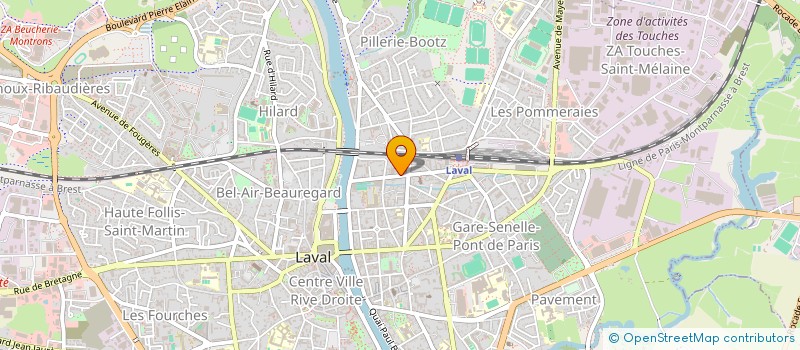 localisation de l'entreprise ECURIE HORSE AVENIR à LAVAL