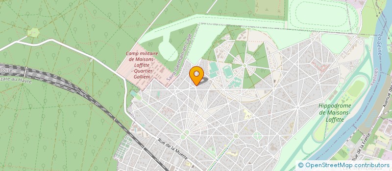 localisation de l'entreprise ECURIE JEAN-PAUL GALLORINI  MAISONS-LAFFITTE