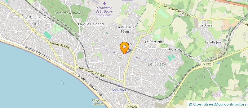 localisation de l'entreprise ECURIE JEAN-YVES GONTIER  LA BAULE-ESCOUBLAC