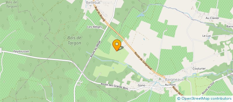 localisation de l'entreprise ECURIE JELINE  BAIGNEAUX