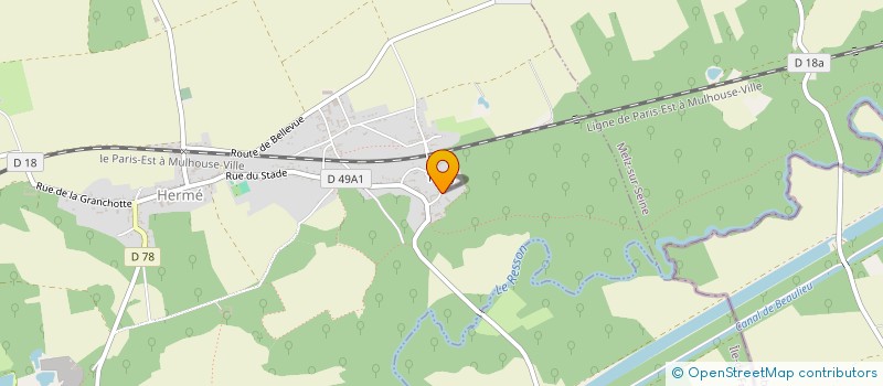 localisation de l'entreprise ECURIE JUMP'HOME  HERME