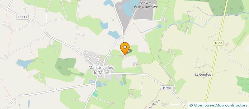 localisation de l'entreprise ECURIE JYR  MAISONCELLES-DU-MAINE