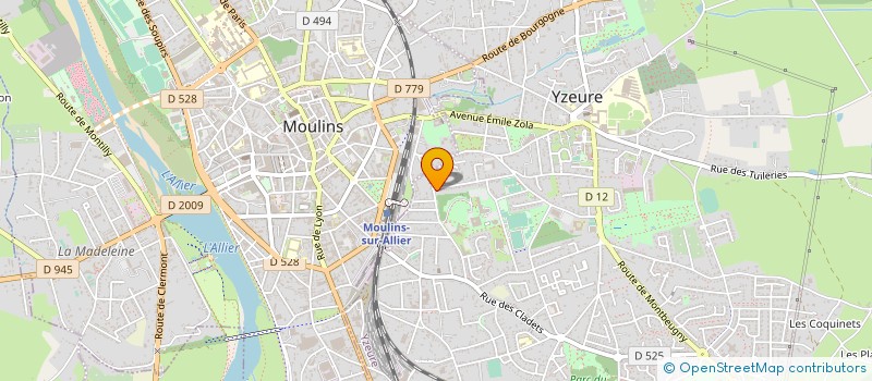 localisation de l'entreprise ECURIE JYTEM  YZEURE