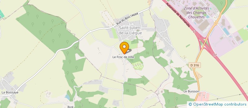 localisation de l'entreprise ECURIE L&L  SAINT-AUBIN-SUR-GAILLON
