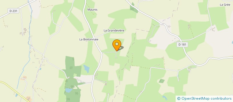 localisation de l'entreprise ECURIE L M à OMBREE D'ANJOU