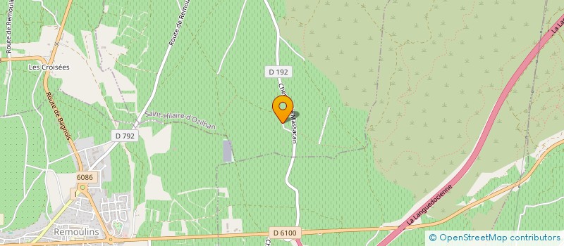 localisation de l'entreprise ECURIE LA  SAINT-HILAIRE-D'OZILHAN