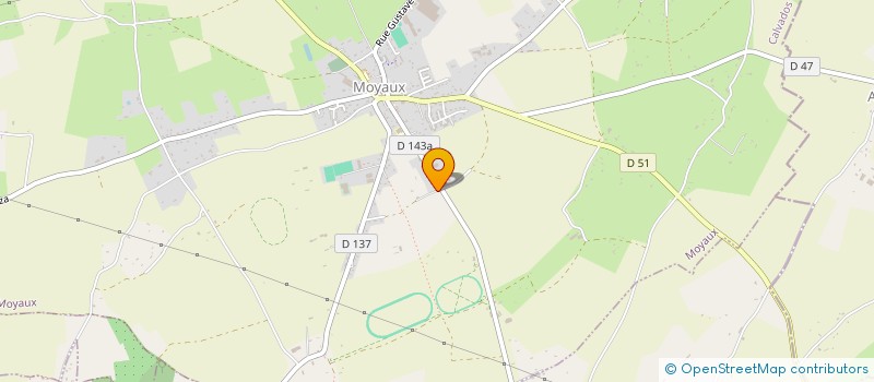 localisation de l'entreprise ECURIE LA HAUVAGERE  MOYAUX