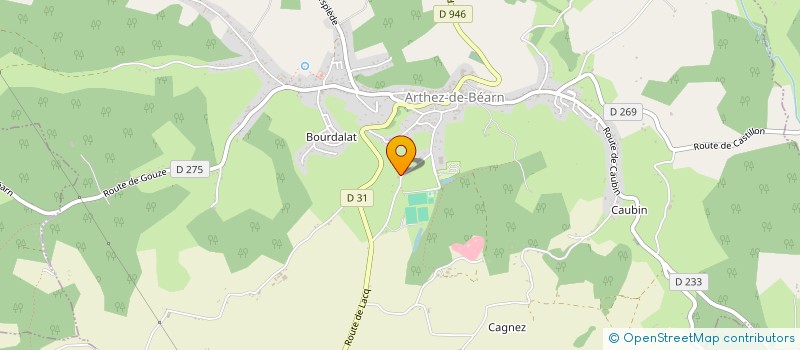 localisation de l'entreprise ECURIE LA HOUGERE à ARTHEZ-DE-BEARN
