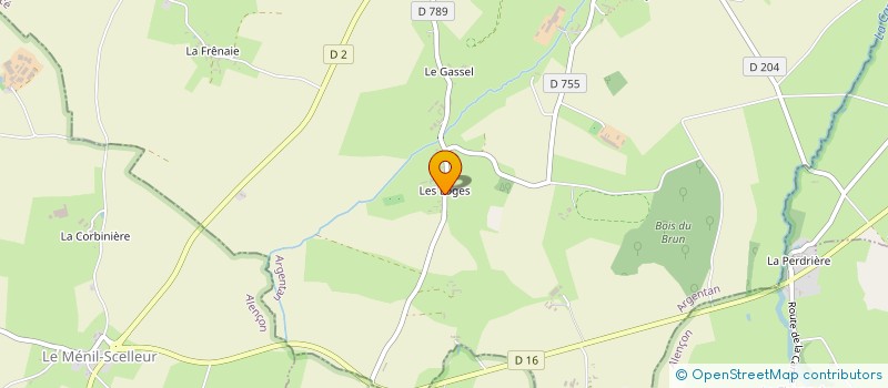 localisation de l'entreprise ECURIE LANDING à BOUCE
